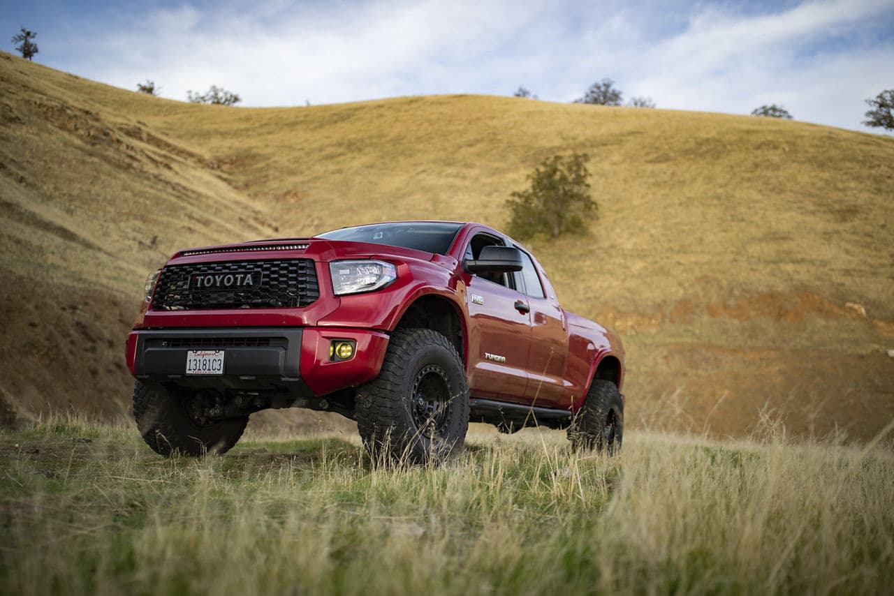 Interior of 2021 Toyota Tundra with truck suv wheels