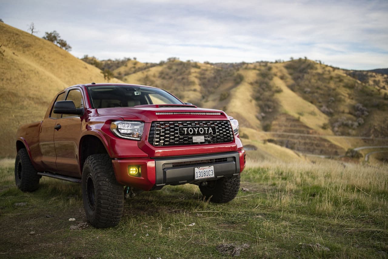 Detail view of 2021 Toyota Tundra with truck suv wheels