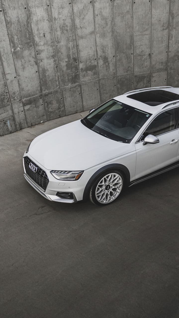 Rear view of 2022 Audi Allroad with wheels