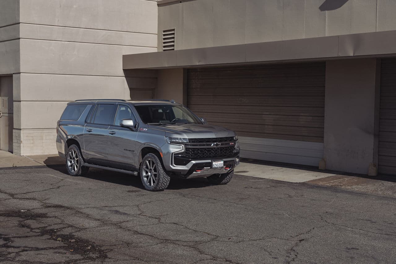 Detail view of 2022 Chevrolet Suburban with wheels