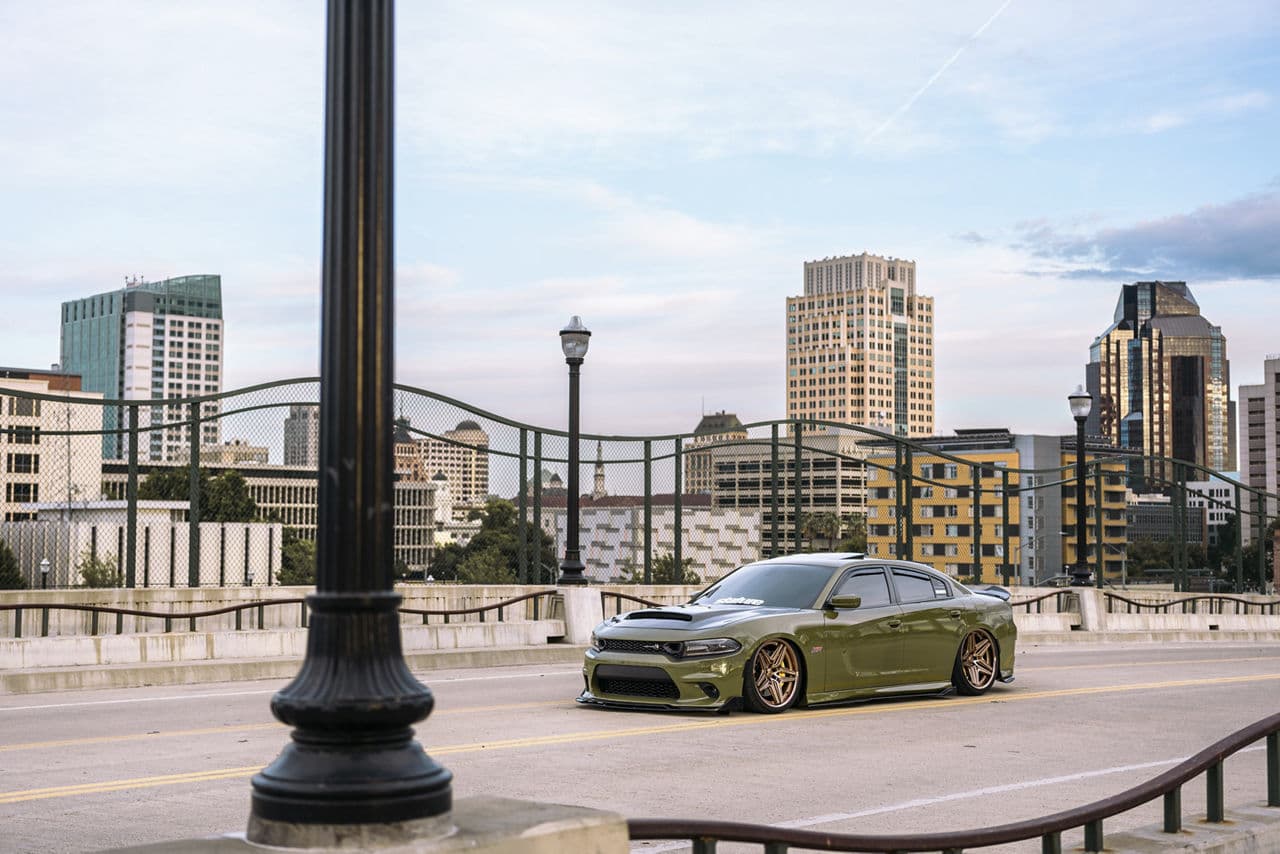 Front view of 2022 Dodge Charger with wheels