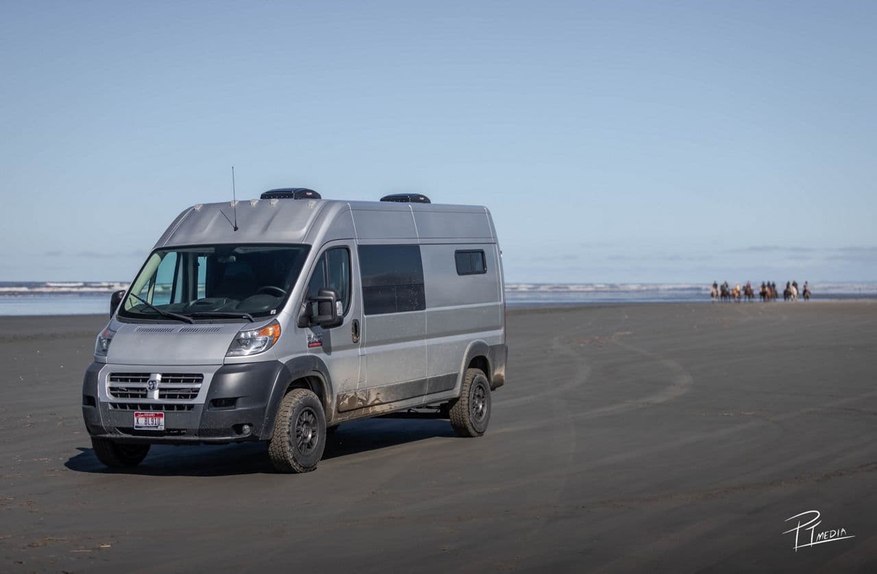 Front view of 2022 Dodge Ram Pro Master with wheels