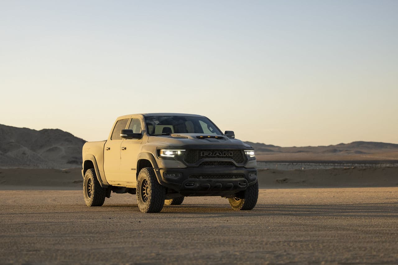 Side profile of 2022 Dodge Ram TRX with truck suv wheels
