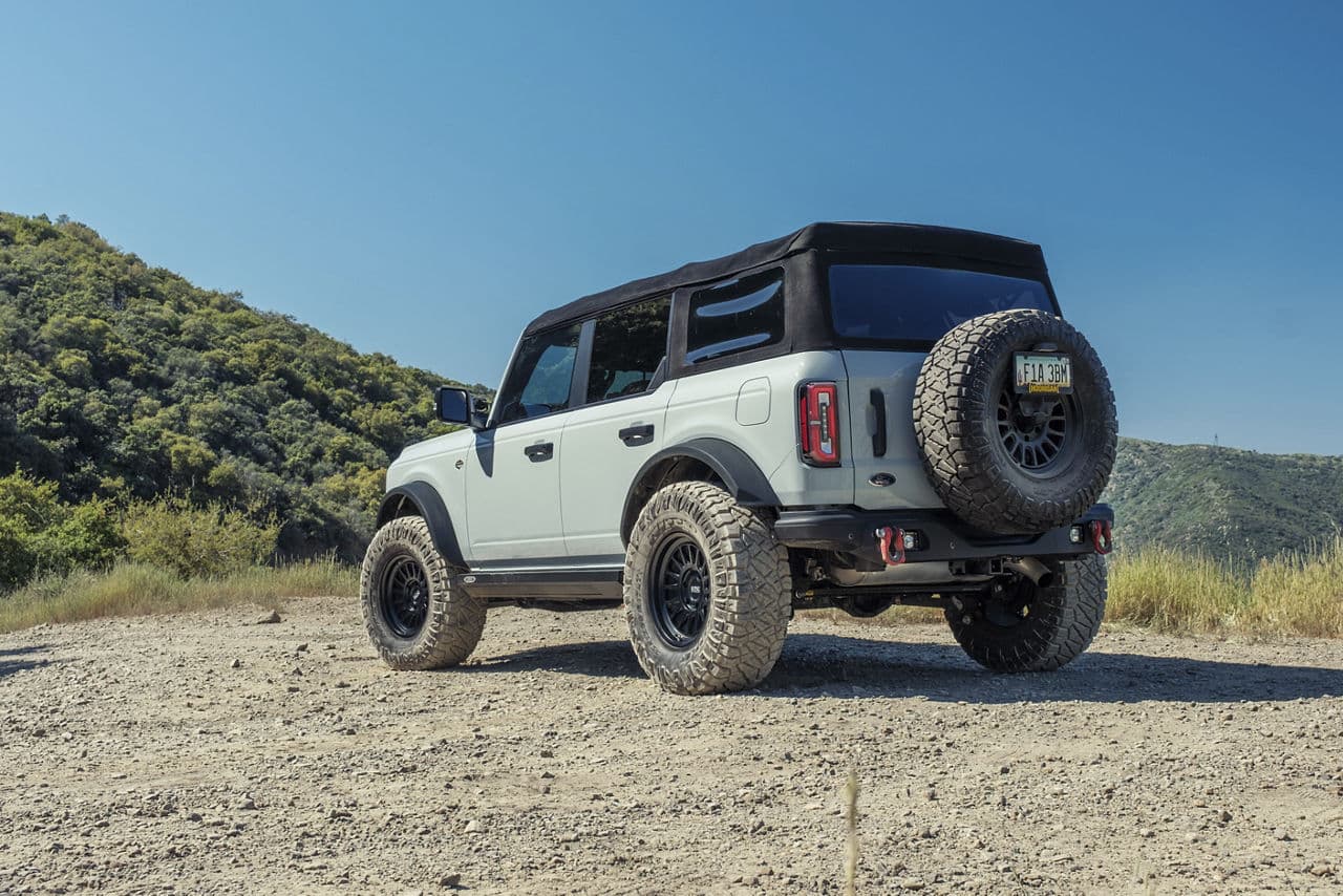 Side profile of 2022 Ford Bronco with truck suv wheels
