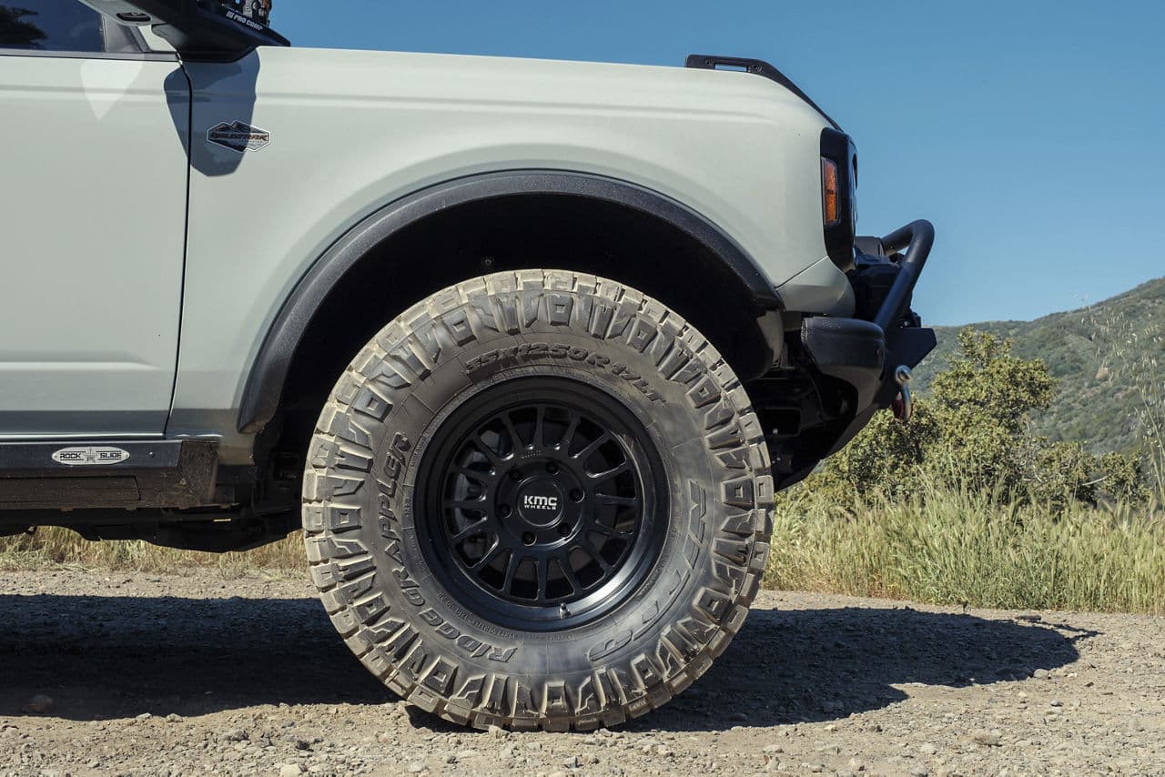 Interior of 2022 Ford Bronco with truck suv wheels