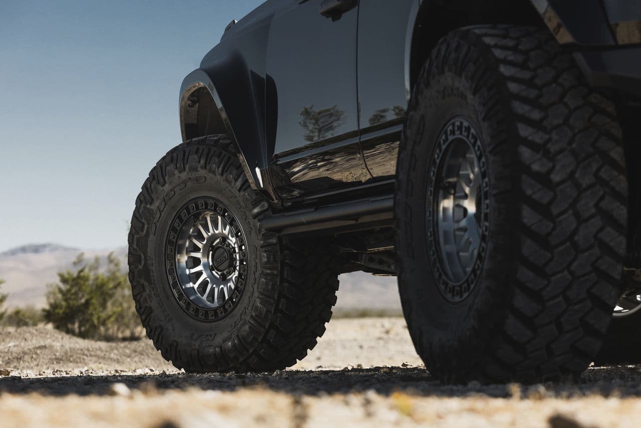 Side profile of 2022 Ford Bronco with truck suv wheels
