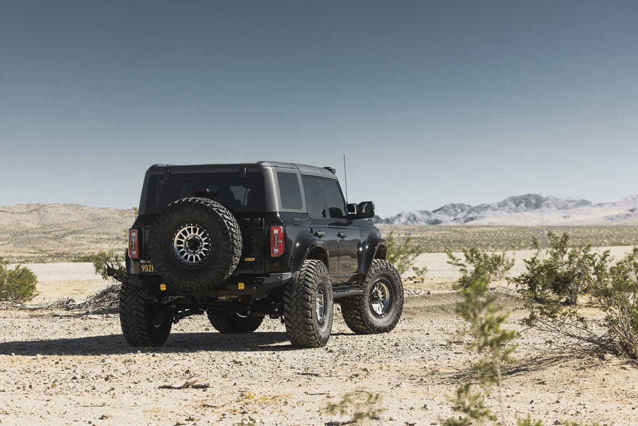 Interior of 2022 Ford Bronco with truck suv wheels