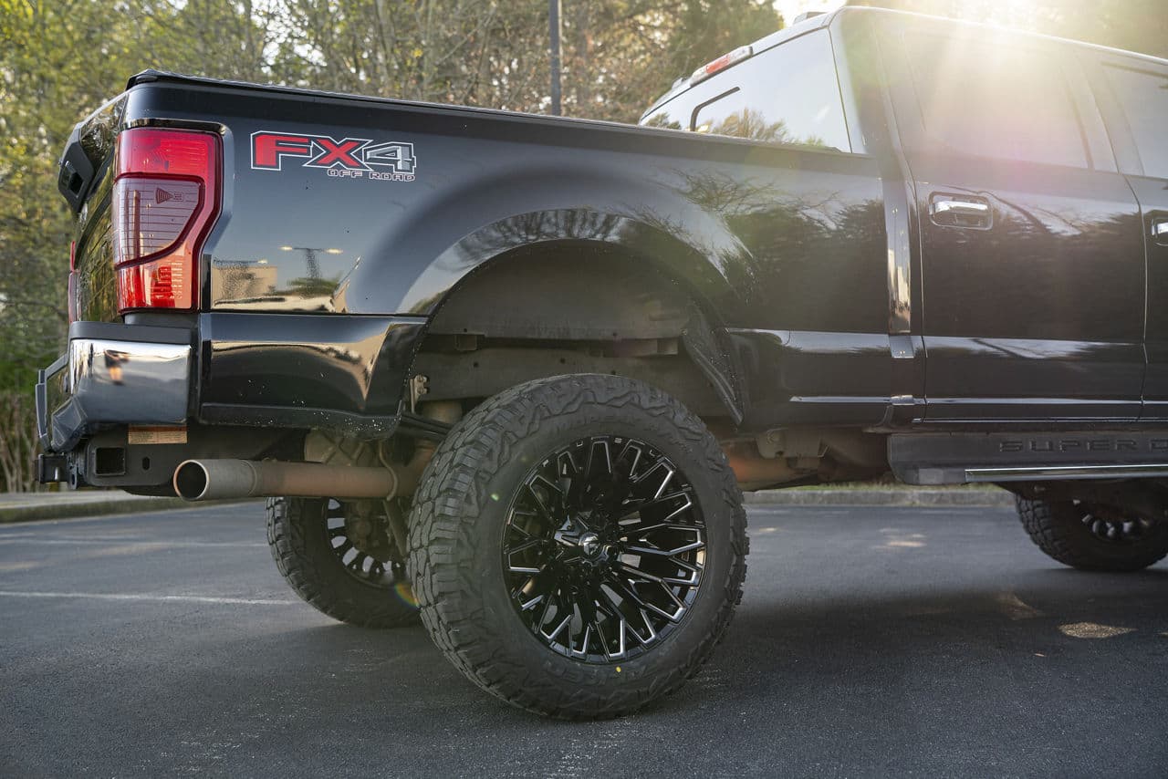 Interior of 2022 Ford F250 with truck suv wheels