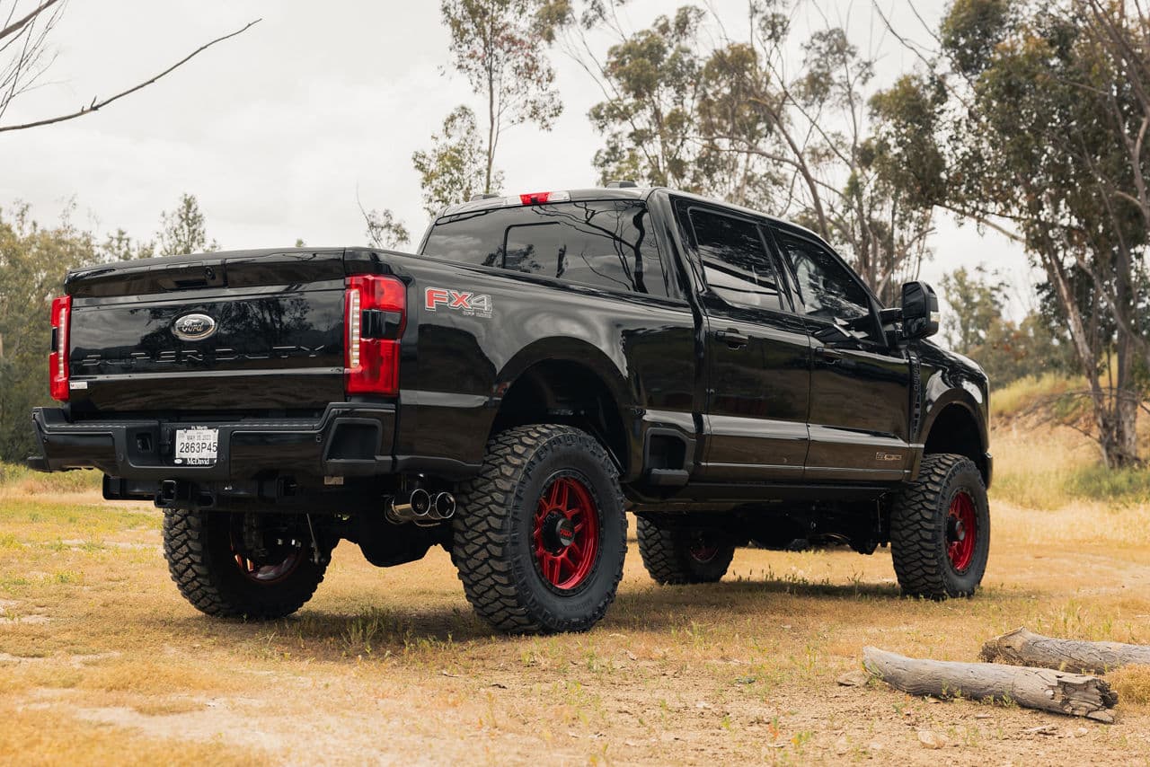 Interior of 2022 Ford F250 with vehicle wraps