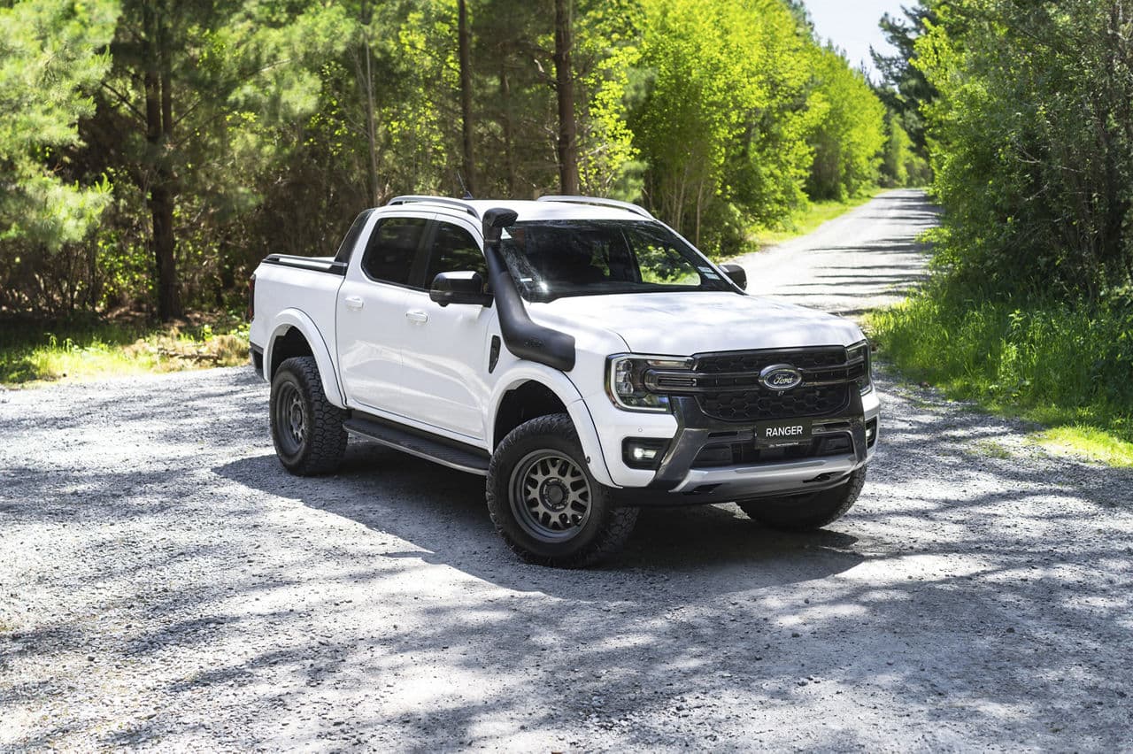 Interior of 2022 Ford Ranger Wildtrack with wheels