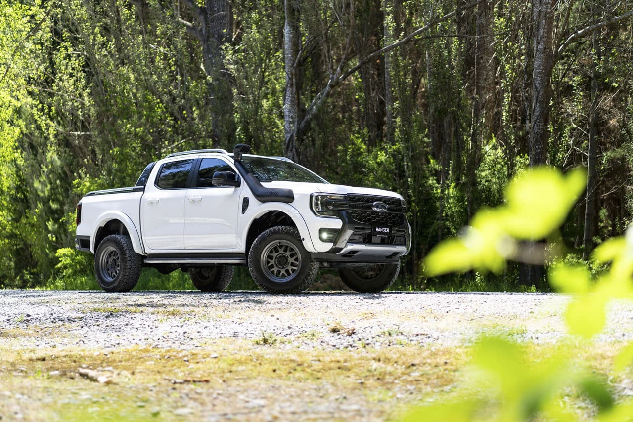 Detail view of 2022 Ford Ranger Wildtrack with wheels