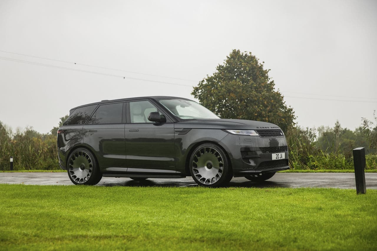 Rear view of 2022 Land Rover Range Rover with wheels