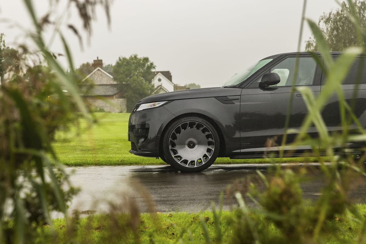 Interior of 2022 Land Rover Range Rover with wheels