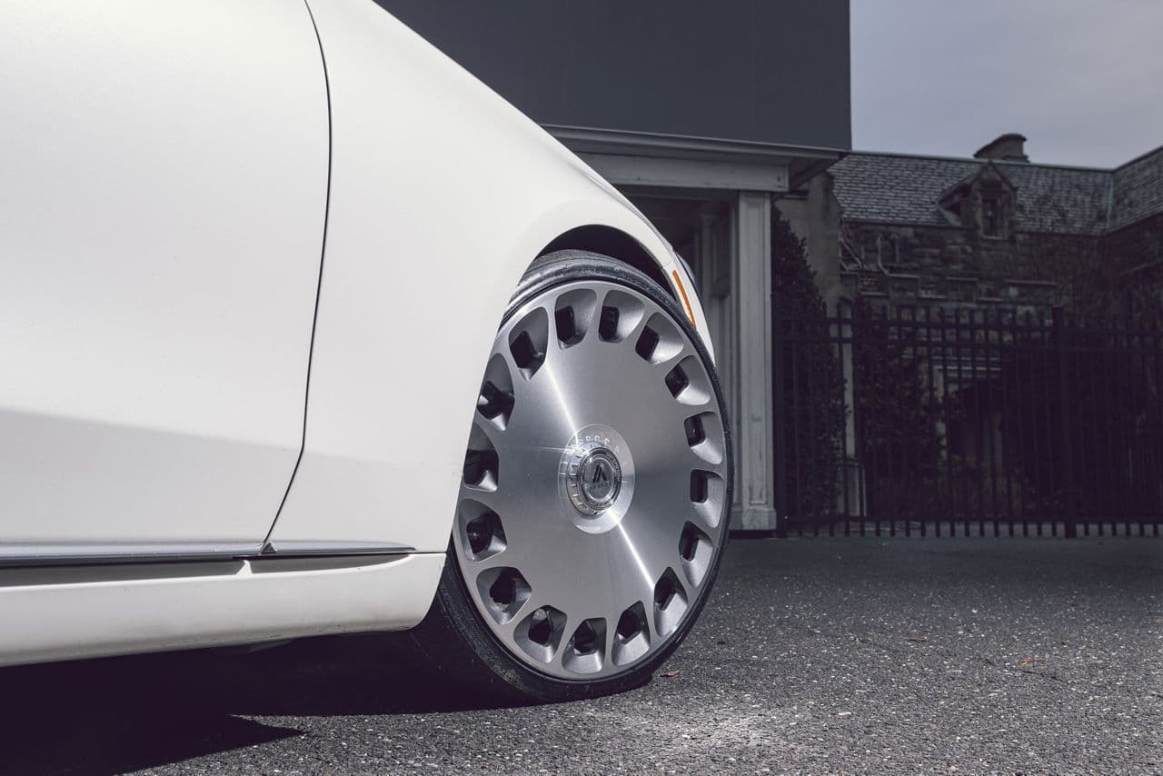 Interior of 2022 Mercedes-Benz S Class with wheels