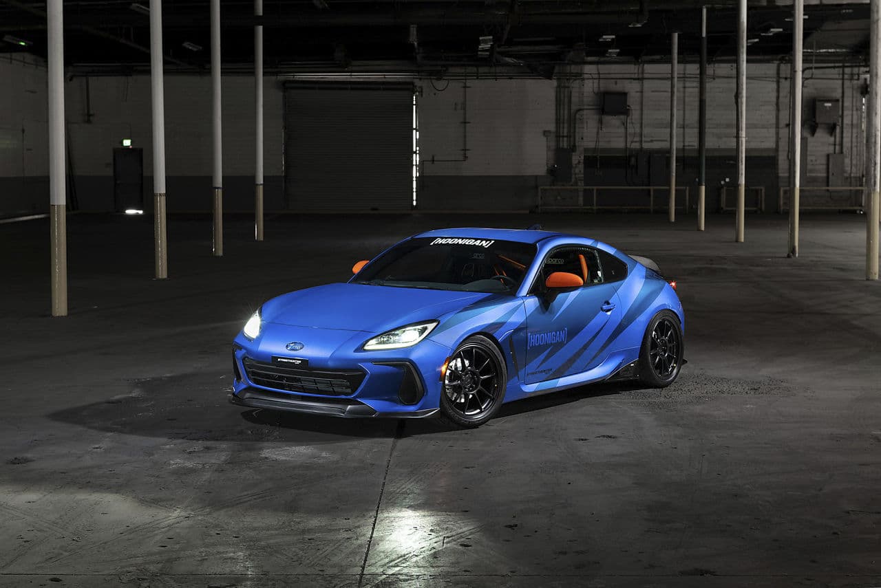 Interior of 2022 Subaru BRZ with wheels