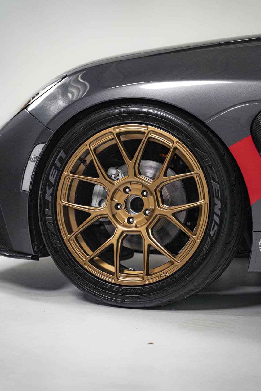 Side profile of 2022 Toyota GR86 with wheels