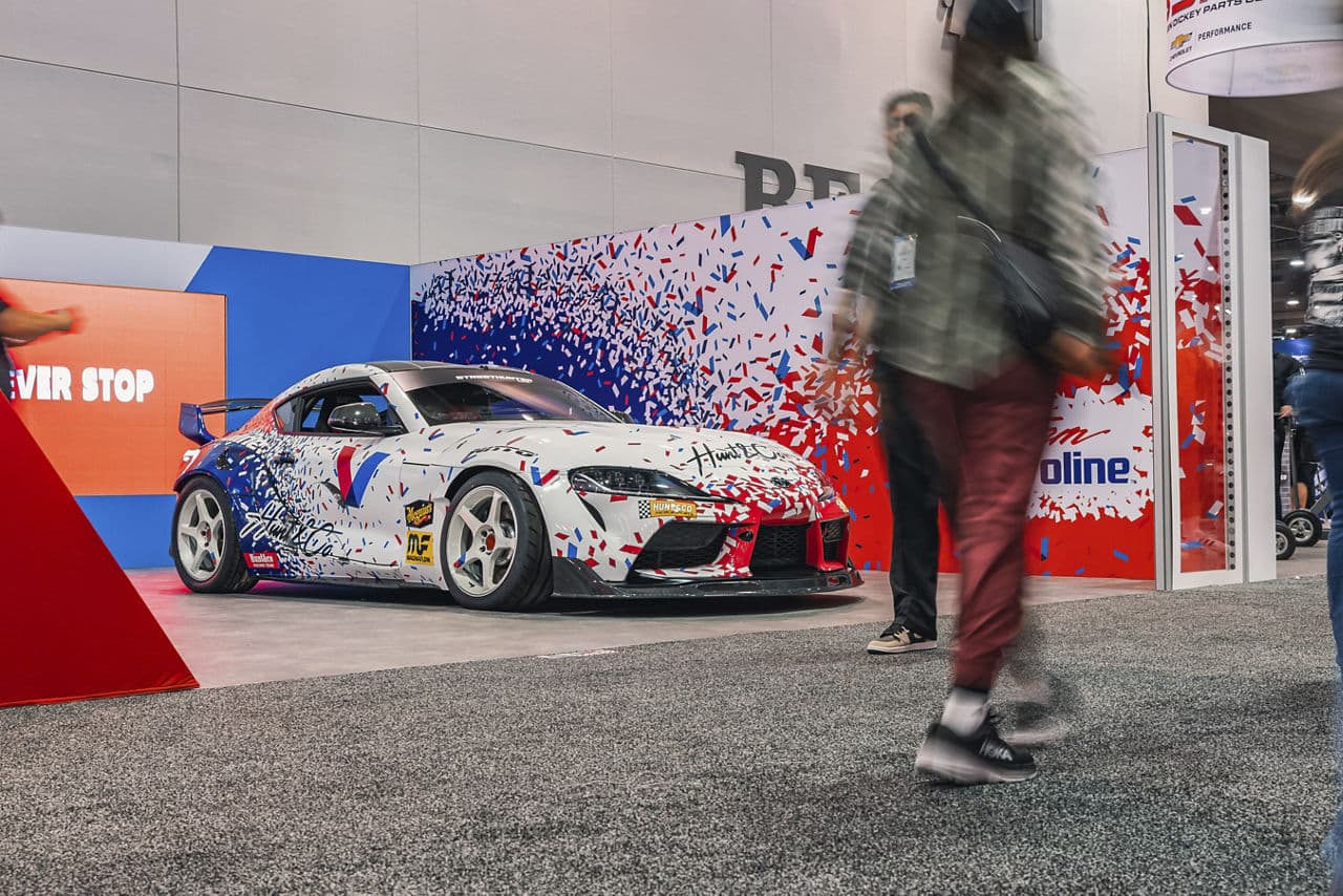Front view of 2022 Toyota Supra with wheels