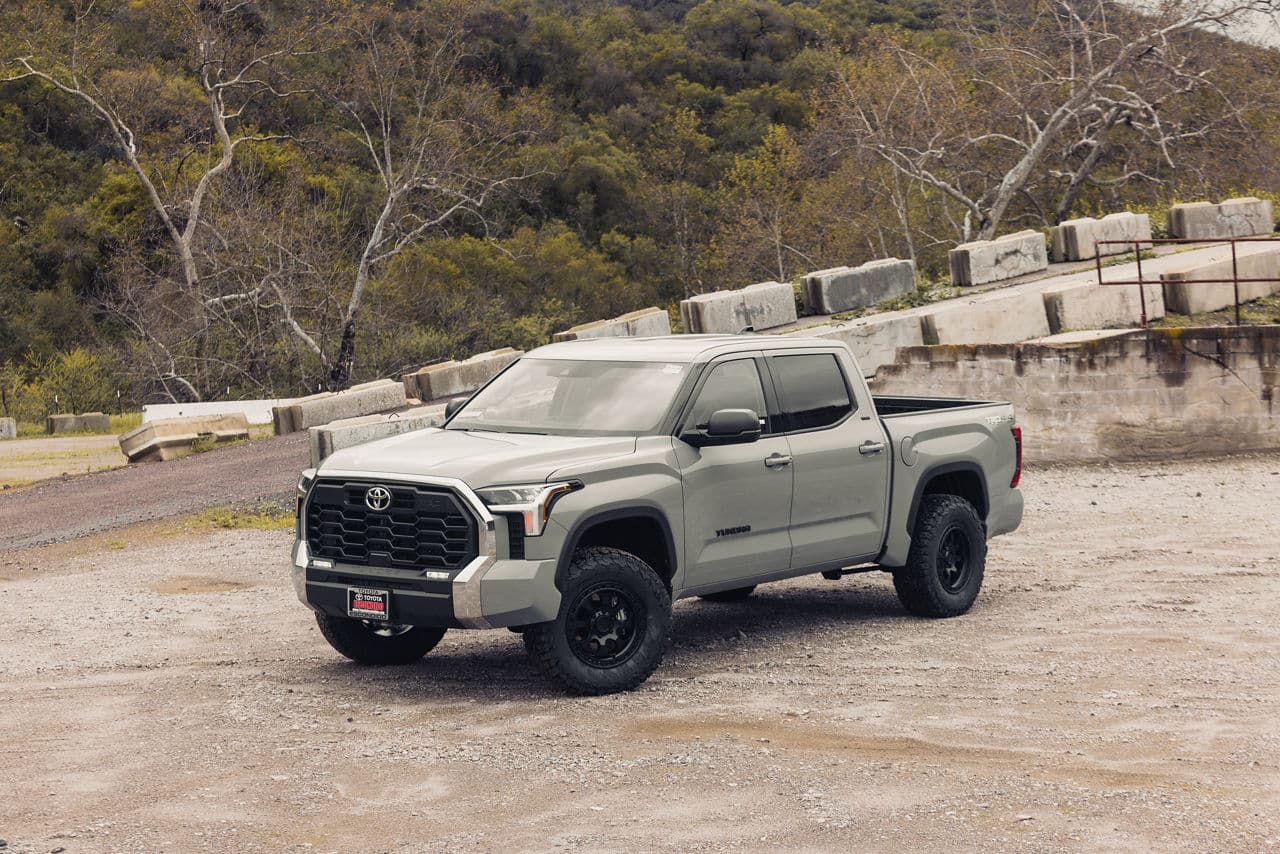 Front view of 2022 Toyota Tundra TRD Pro with wheels