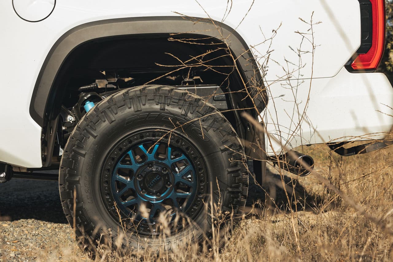 Detail view of 2022 Toyota Tundra with wheels