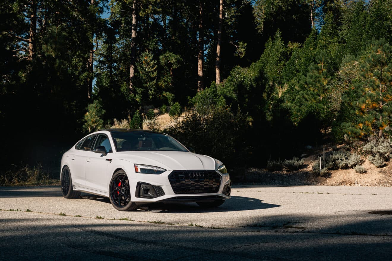 2023 Audi A5 S-Line — air ride suspension, front view