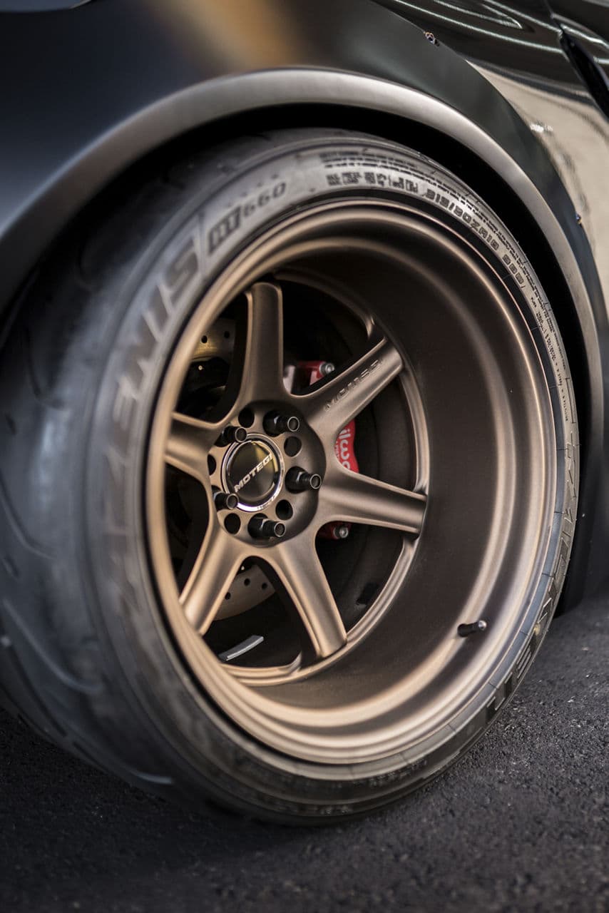 Rear view of 2023 Nissan Z with wheels