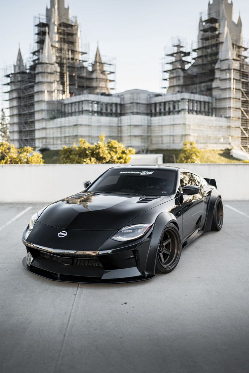 Interior of 2023 Nissan Z with wheels