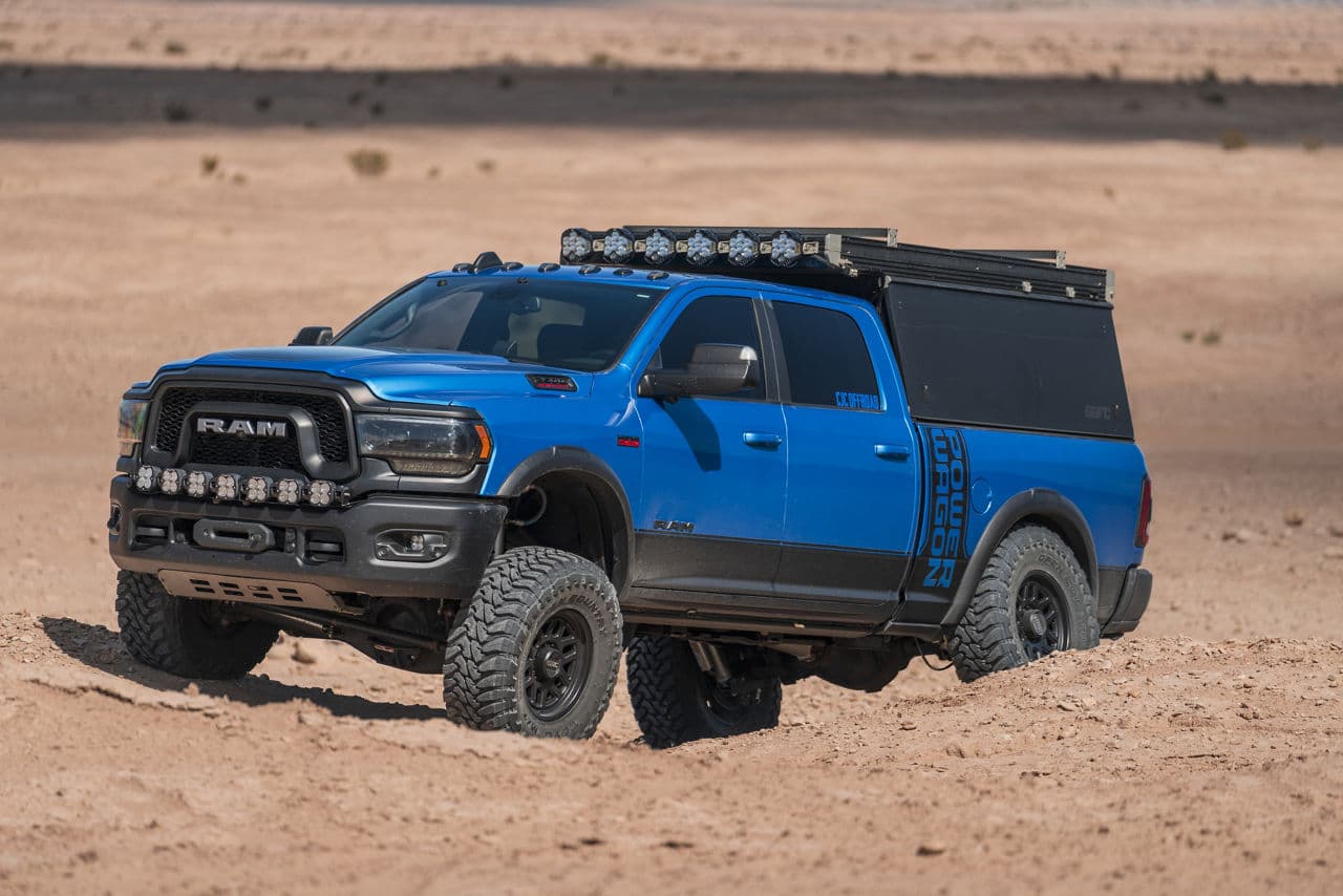 Side profile of 2023 Ram 2500 Power Wagon with truck suv wheels
