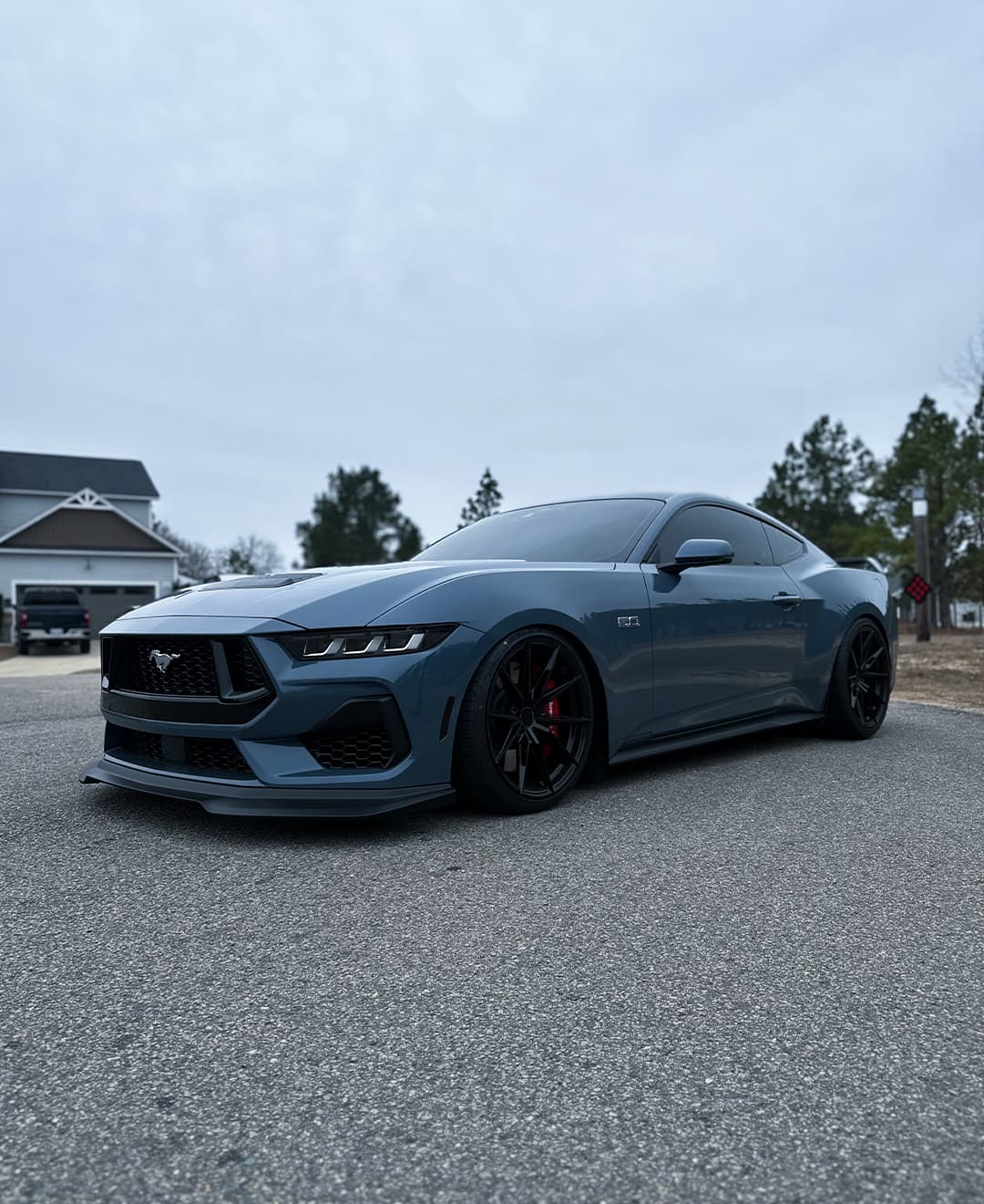 2024 Ford Mustang — air ride suspension, side profile