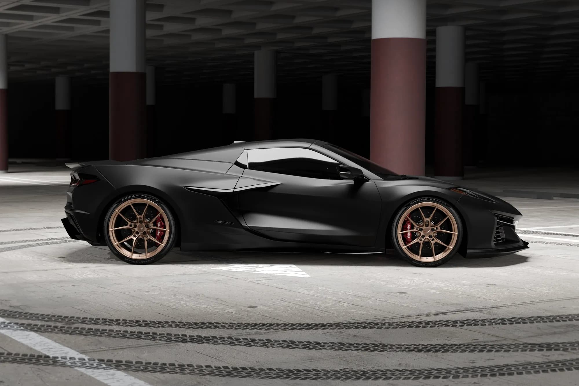 2025 Chevy Corvette C8 Z06 — wheels, rear view