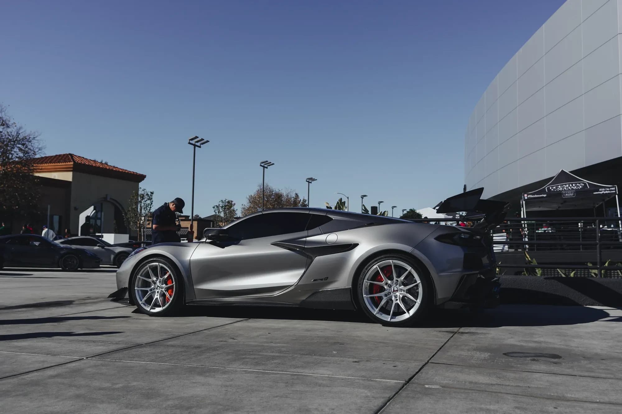 2026 Chevrolet Corvette ZR1 — lowering springs, rear view