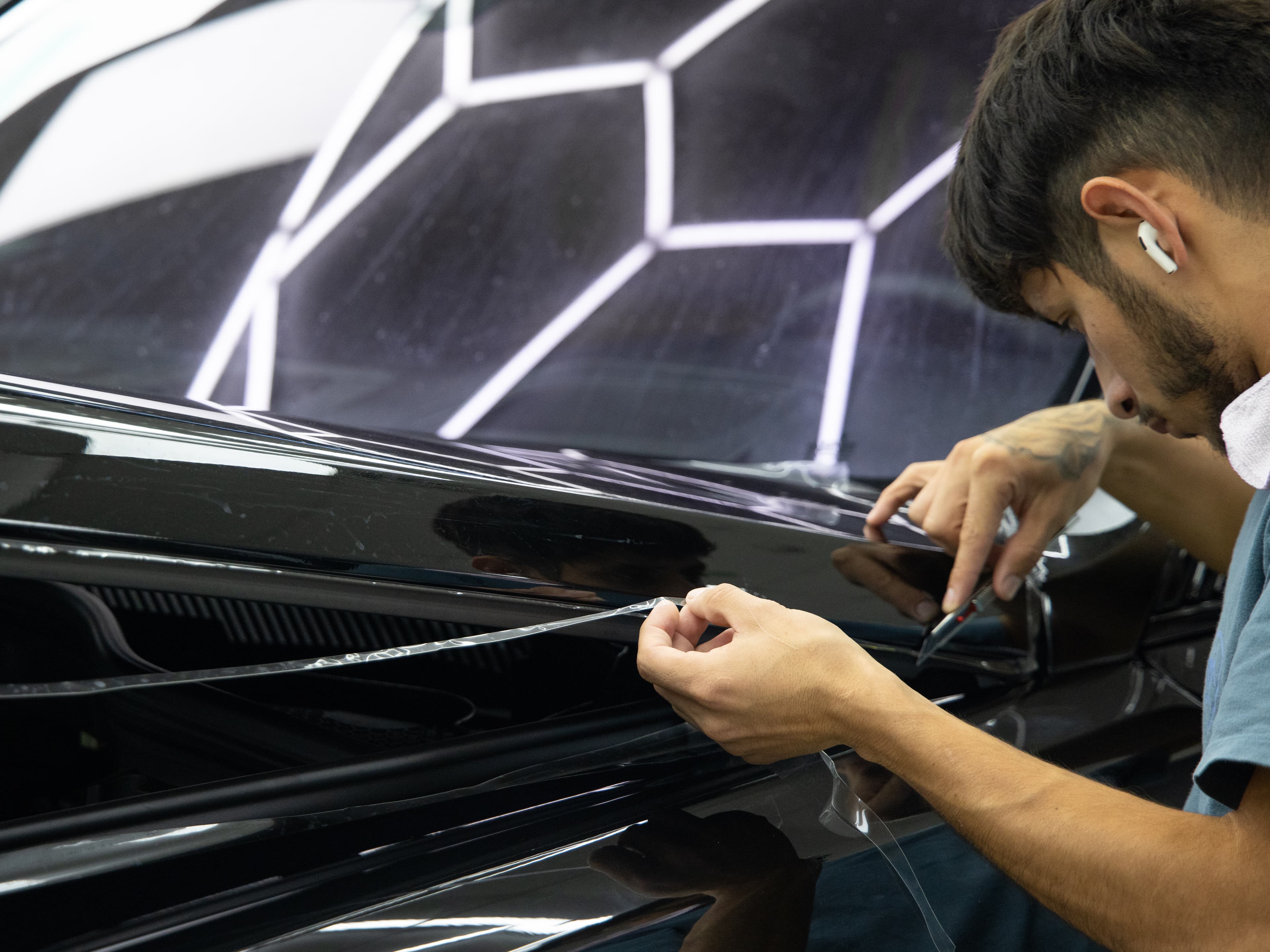 Professional PPF installation at Metroplex Customs in Irving, TX